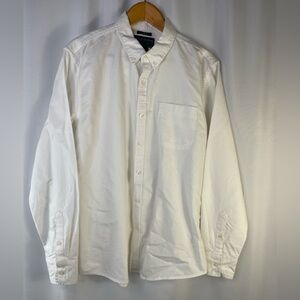 NEW American Rag Long Sleeve Button down White Cotton Shirt size Extra Large